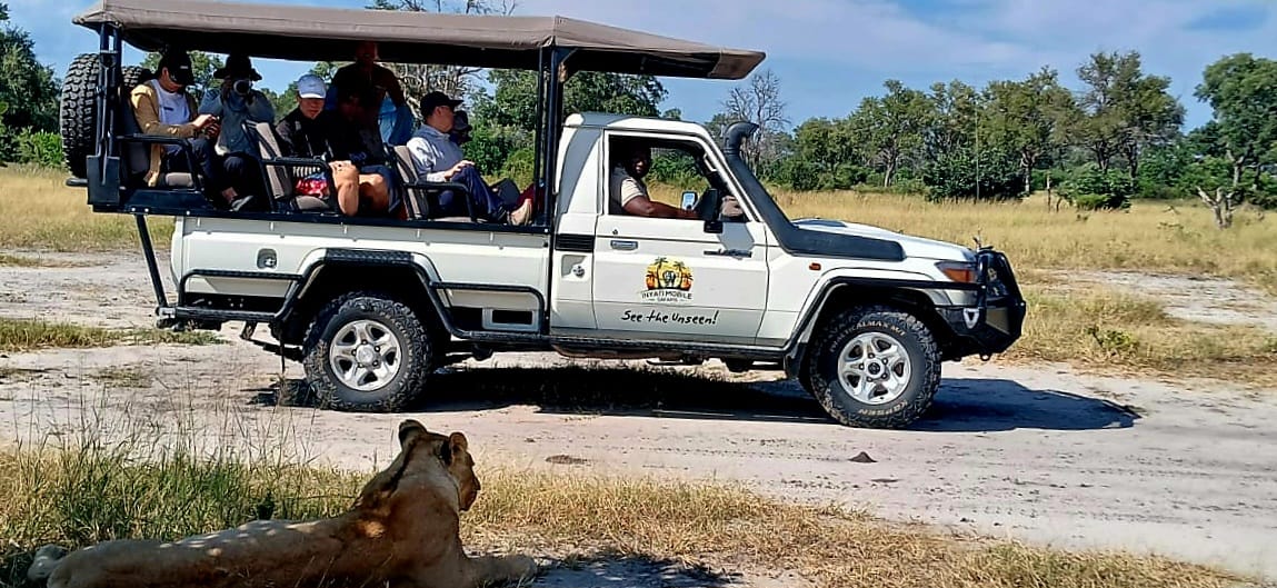 Guests enjoying an Inyati safari